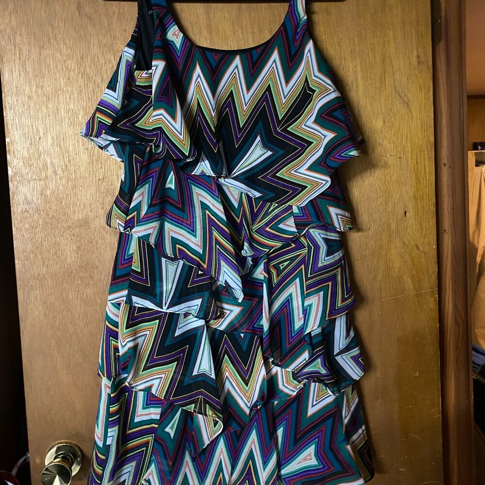 Signature by Robbie Bee Multicolor Dress (Minor Flaw)